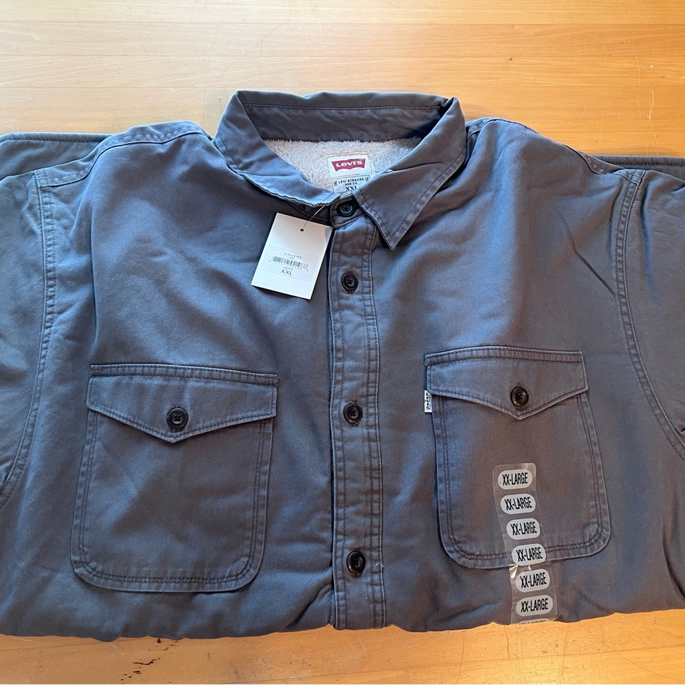 Sherpa lined work shirt/jacket